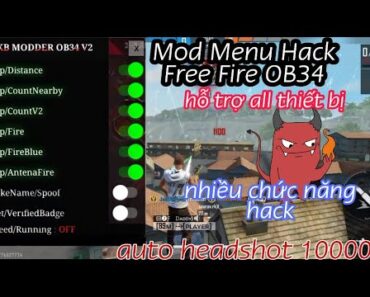 Hack Free Fire OB34, Cách Tải Hack Free Fire OB34, Mod Menu Hack Free Fire, Hack FF, Free Fire | V10