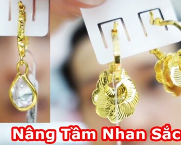 3 Mẫu Hoa Tai Vàng Tây 18 (Vàng 610) Mới Nhất cho Nữ cực đẹp 2022 -TJD