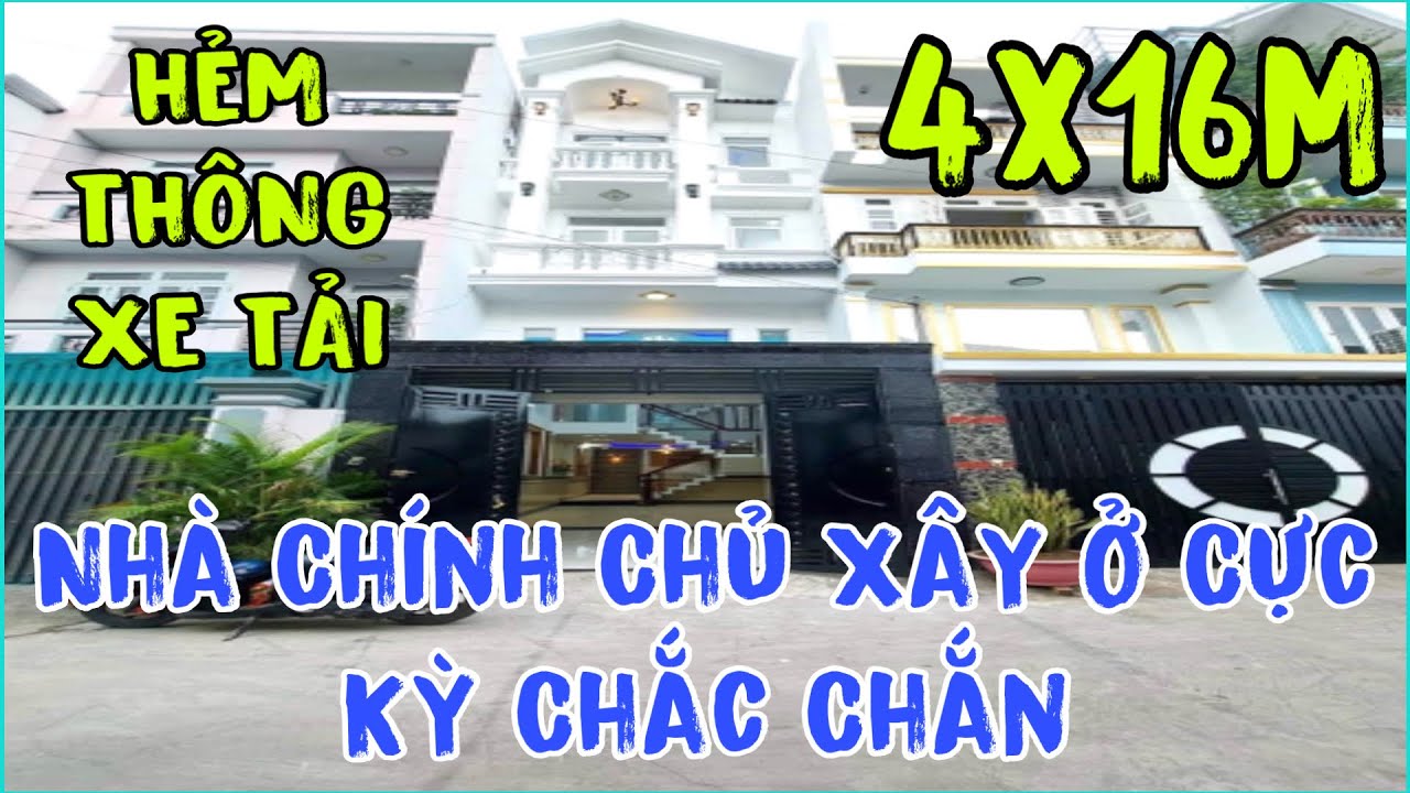 Bán nhà quận 12| (4 x 16m) hẻm thông xe tải tiện mở kinh doanh phường hiệp thành đường lê văn khương