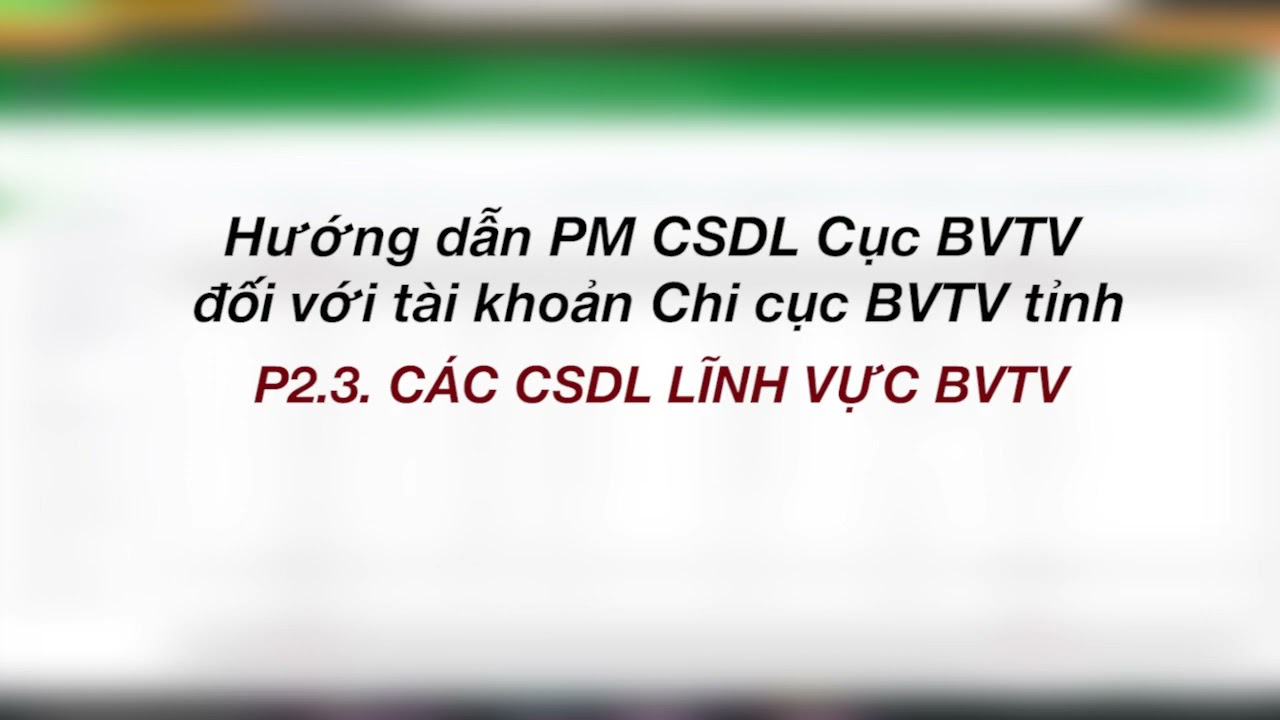 [CSDL Chi cục tỉnh] – P2.1 Cách đăng tải dữ liệu nhanh và các tính năng khác