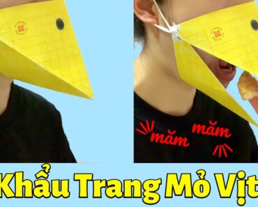 Cách Gấp Khẩu Trang Mỏ Vịt Bằng Giấy – Paper Face Mask