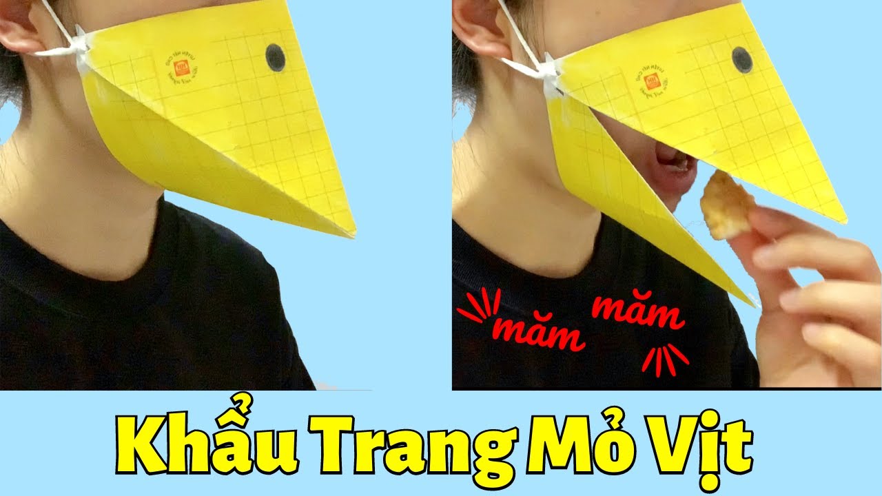 Cách Gấp Khẩu Trang Mỏ Vịt Bằng Giấy – Paper Face Mask