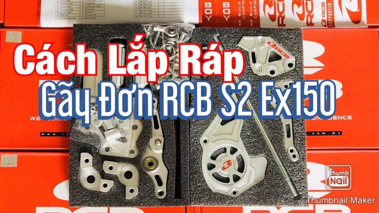 Cách Lắp Số Gãy Đơn RCB S2 Mẫu Mới Nhất 2020 Dành Cho Exciter 150