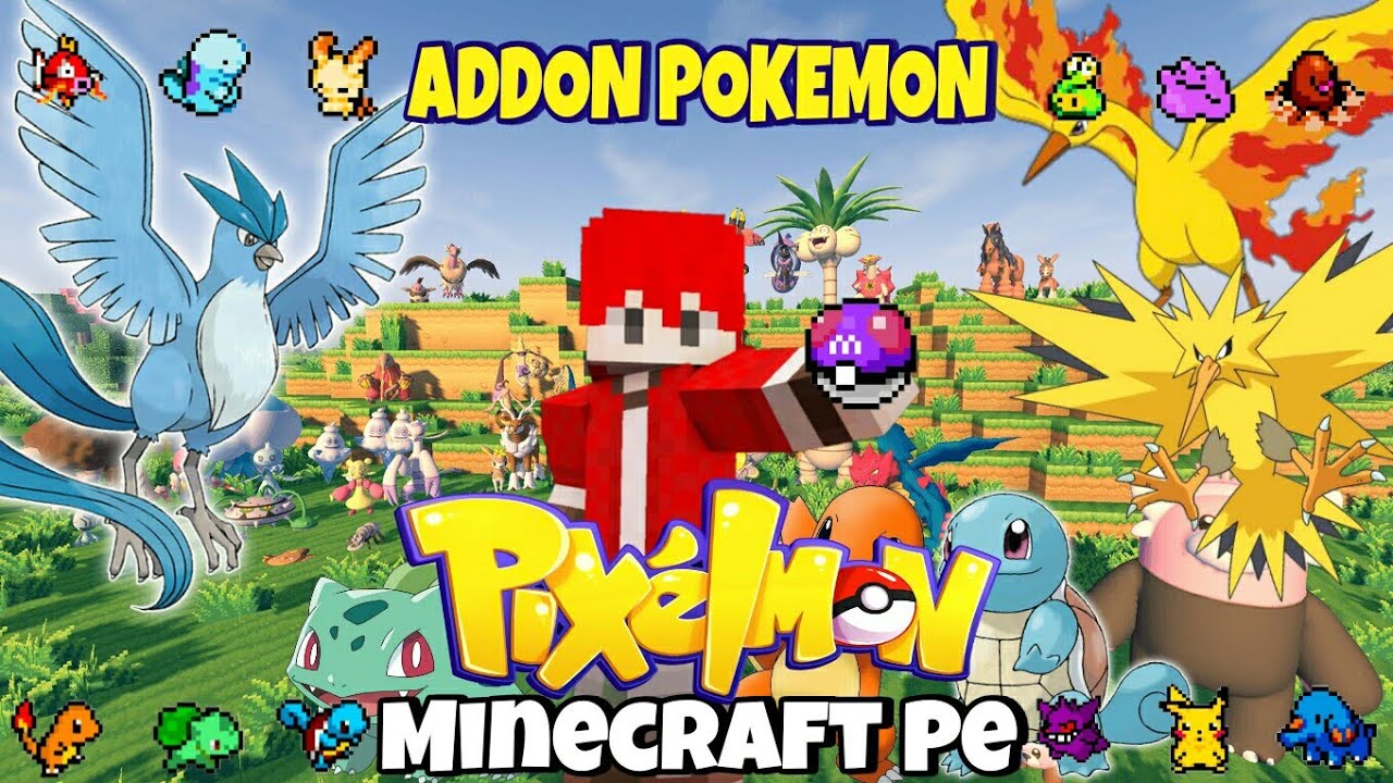 Cách Tải Addon Mod Pixelmon Minecraft Pe 1.18+ PokémonCraft