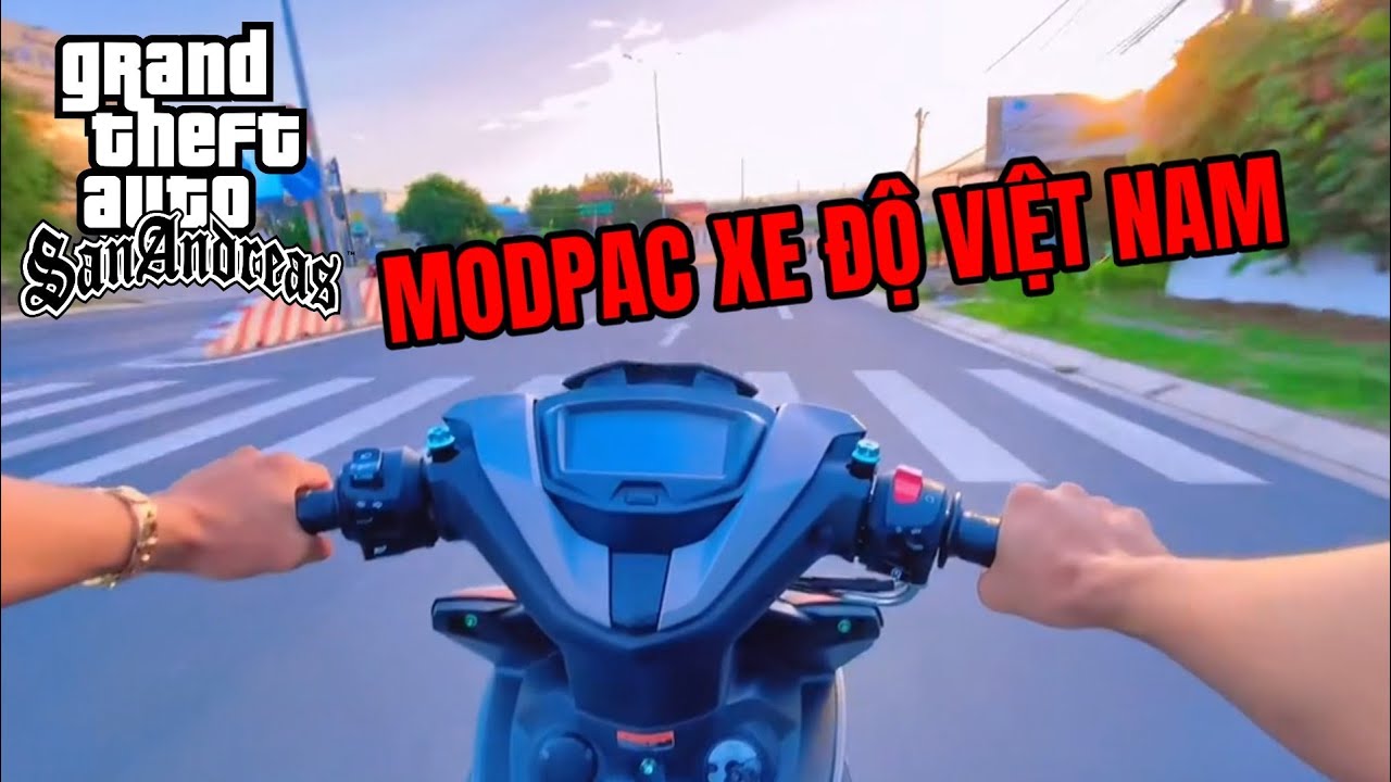 Cách Tải Game GTA SAN Mod Xe Độ Việt Nam Có Link | Mod Pack Vario Xanh Ngọc Lục Bảo Satria Ex150