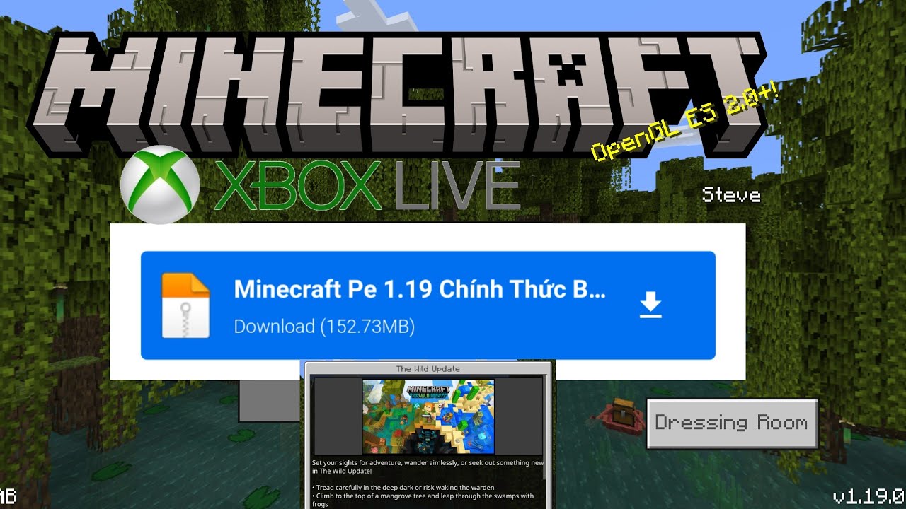 Cách Tải Minecraft PE 1.19.0.05 The Wild Update Chính Thức Mới Nhất, Tiếng Việt – MCPE 1.19 Official