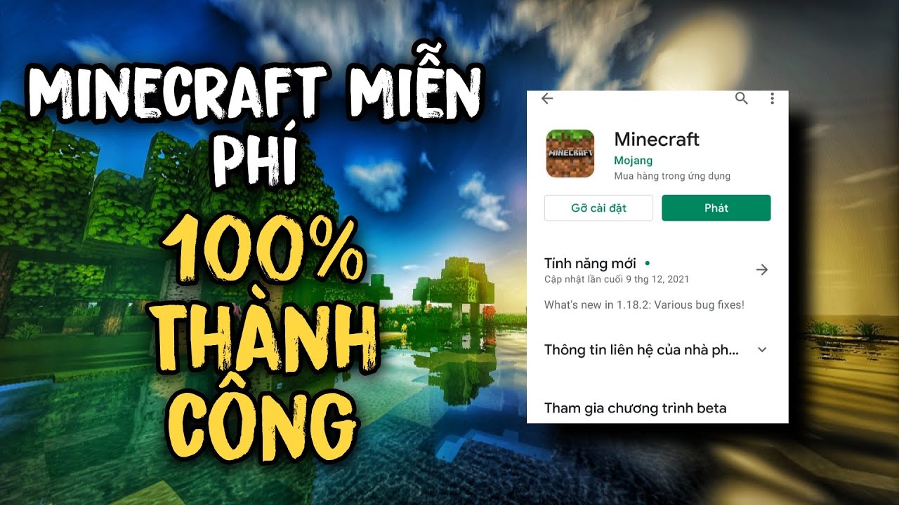 Cách Tải Minecraft Trên Điện Thoại Miễn Phí Chỉ Trong 30 Giây | Minecraft PE