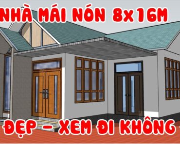 Cách Xây Dựng Nhà Tiết Kiệm Chi Phí || Mẫu Nhà Mái Nón 3 Phòng Ngủ || Kiến Trúc Nhà Đẹp