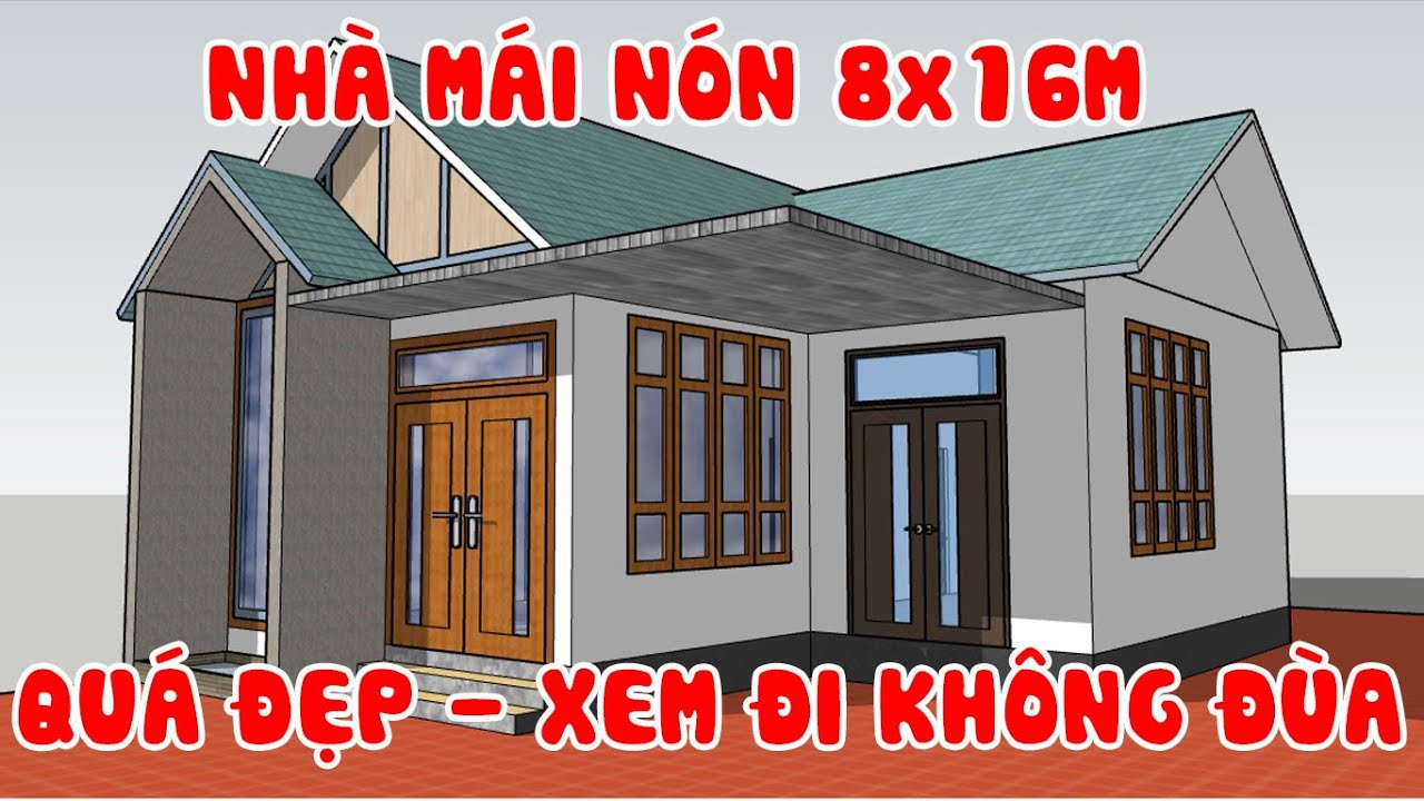 Cách Xây Dựng Nhà Tiết Kiệm Chi Phí || Mẫu Nhà Mái Nón 3 Phòng Ngủ || Kiến Trúc Nhà Đẹp