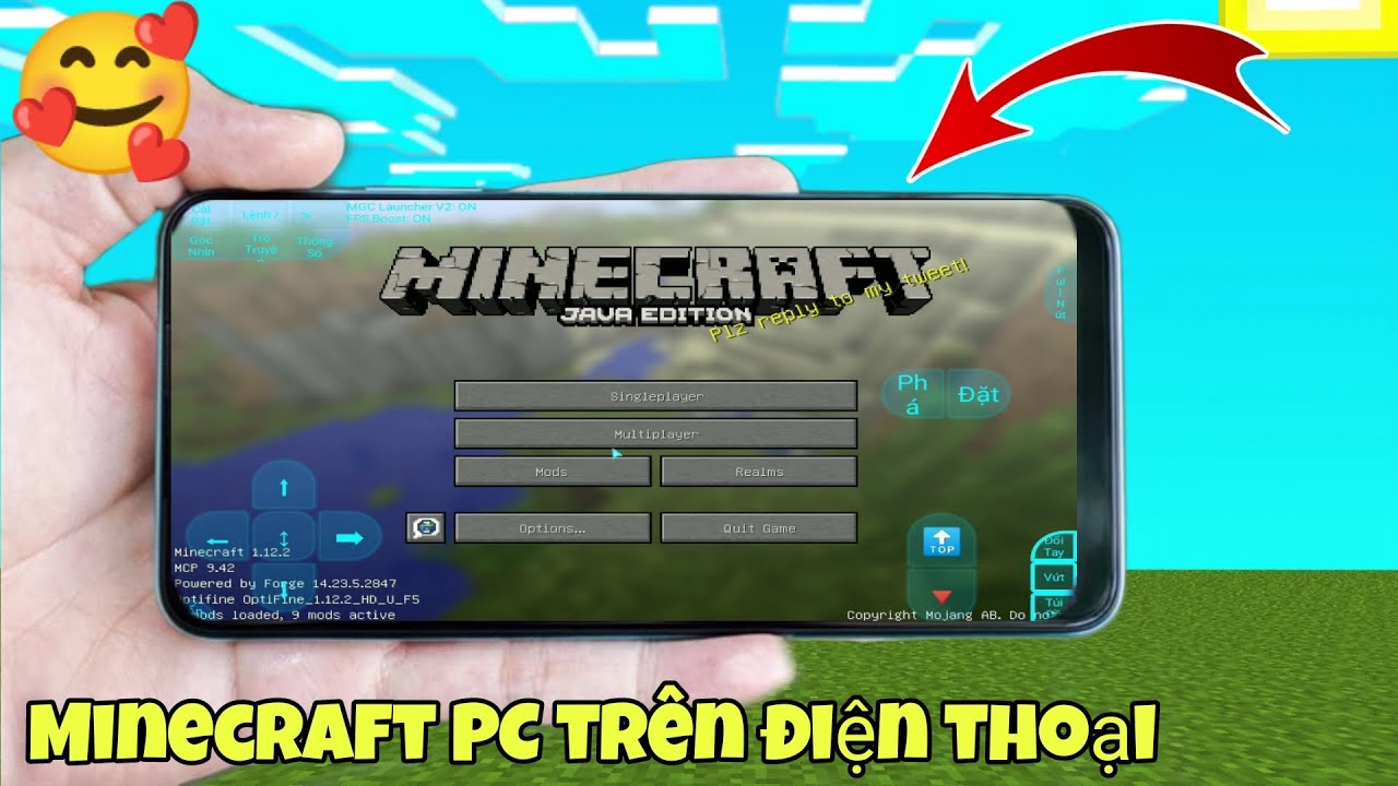 Cách tải Minecraft PC 1.12.2 trên điện thoại Android