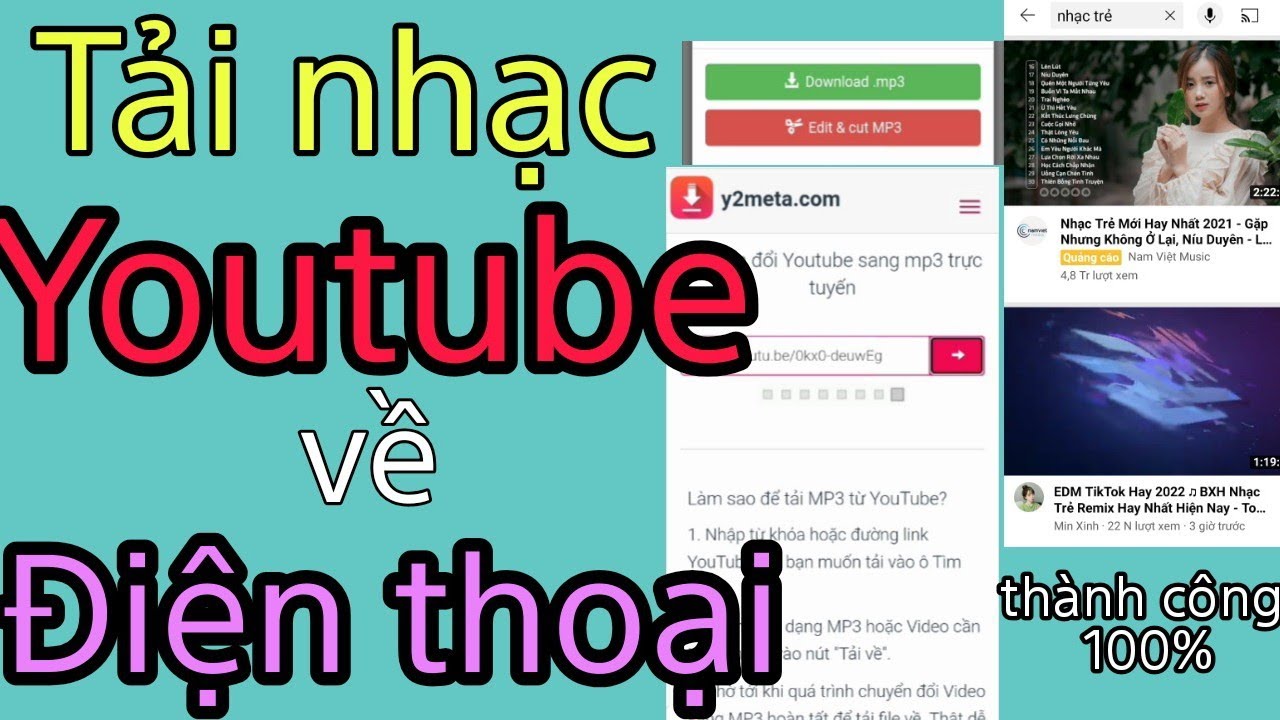 Cách tải nhạc từ YouTube về điện thoại đơn giản| 100% thành công | Mẹo TiVi