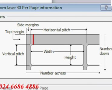 Cách tạo mẫu thiết kế tem nhãn decal tomy khổ A4 tùy chỉnh trong Microsoft Word