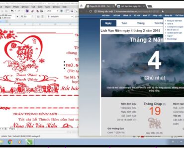 Cách tự chỉnh sửa mẫu ruột nội dung thiệp cưới đơn giản bằng corel 2018