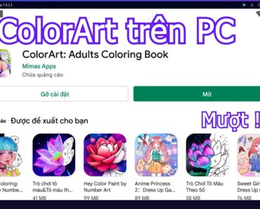 ColorArt Adults Coloring Book PC – Cách tải & sử dụng mượt trên Máy tính/ Laptop yếu