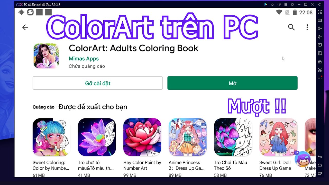 ColorArt Adults Coloring Book PC – Cách tải & sử dụng mượt trên Máy tính/ Laptop yếu