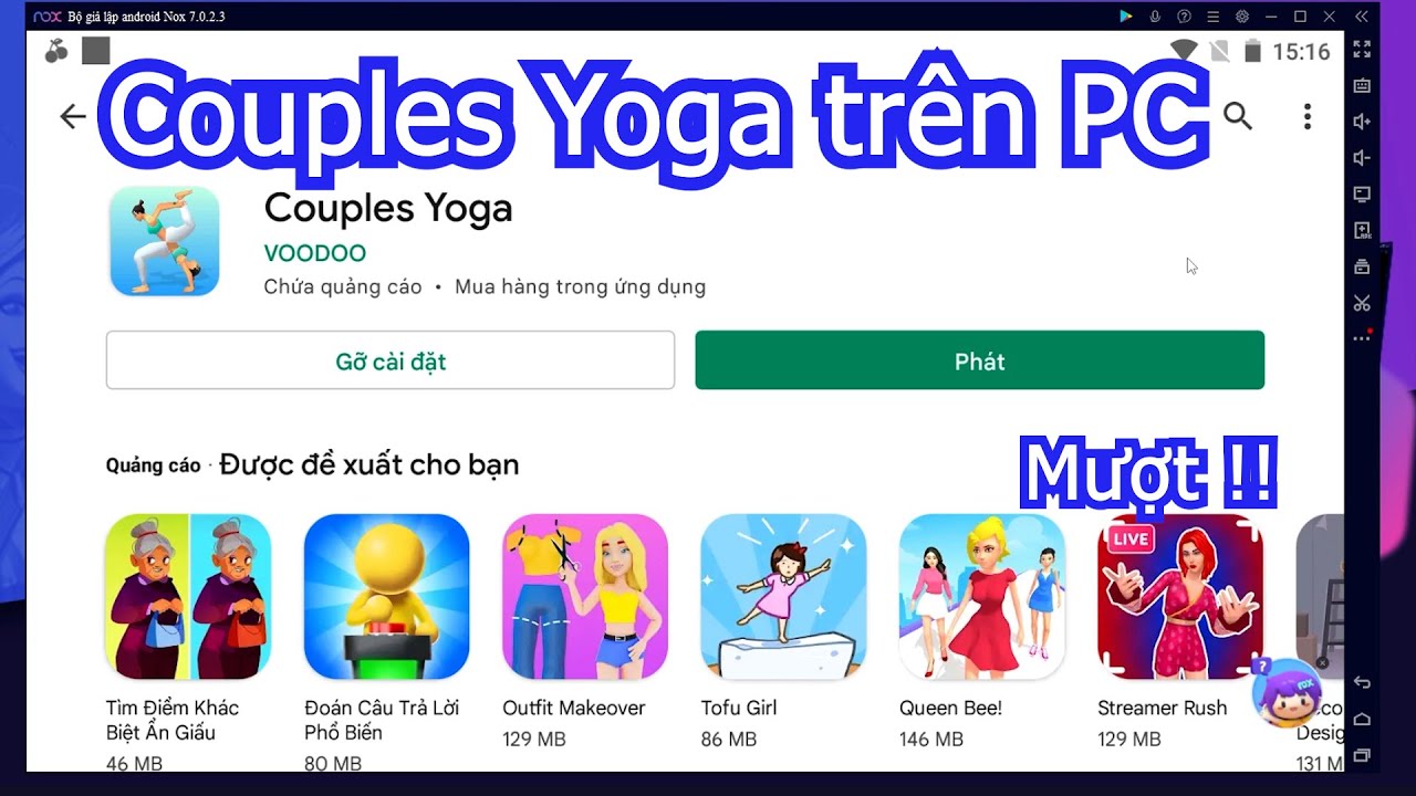 Couples Yoga PC – Cách tải & sử dụng mượt trên Máy tính/ Laptop yếu