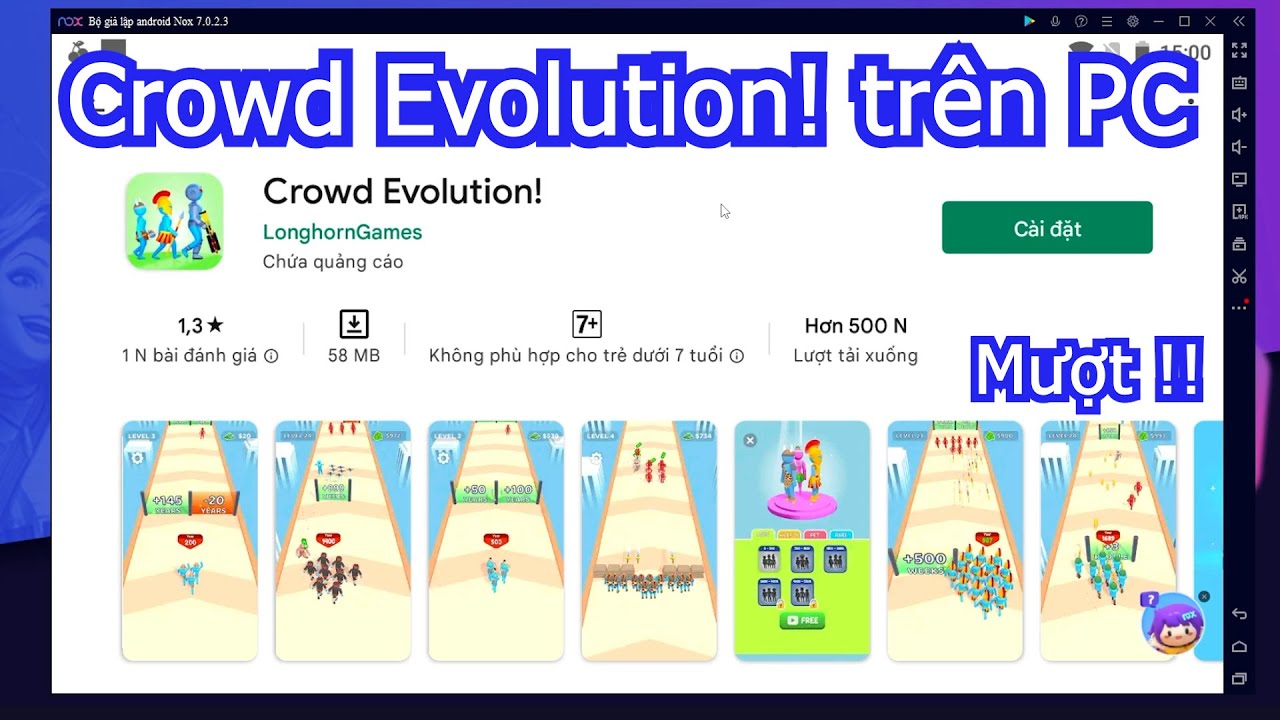 Crowd Evolution! PC – Cách tải & sử dụng mượt trên Máy tính/ Laptop yếu