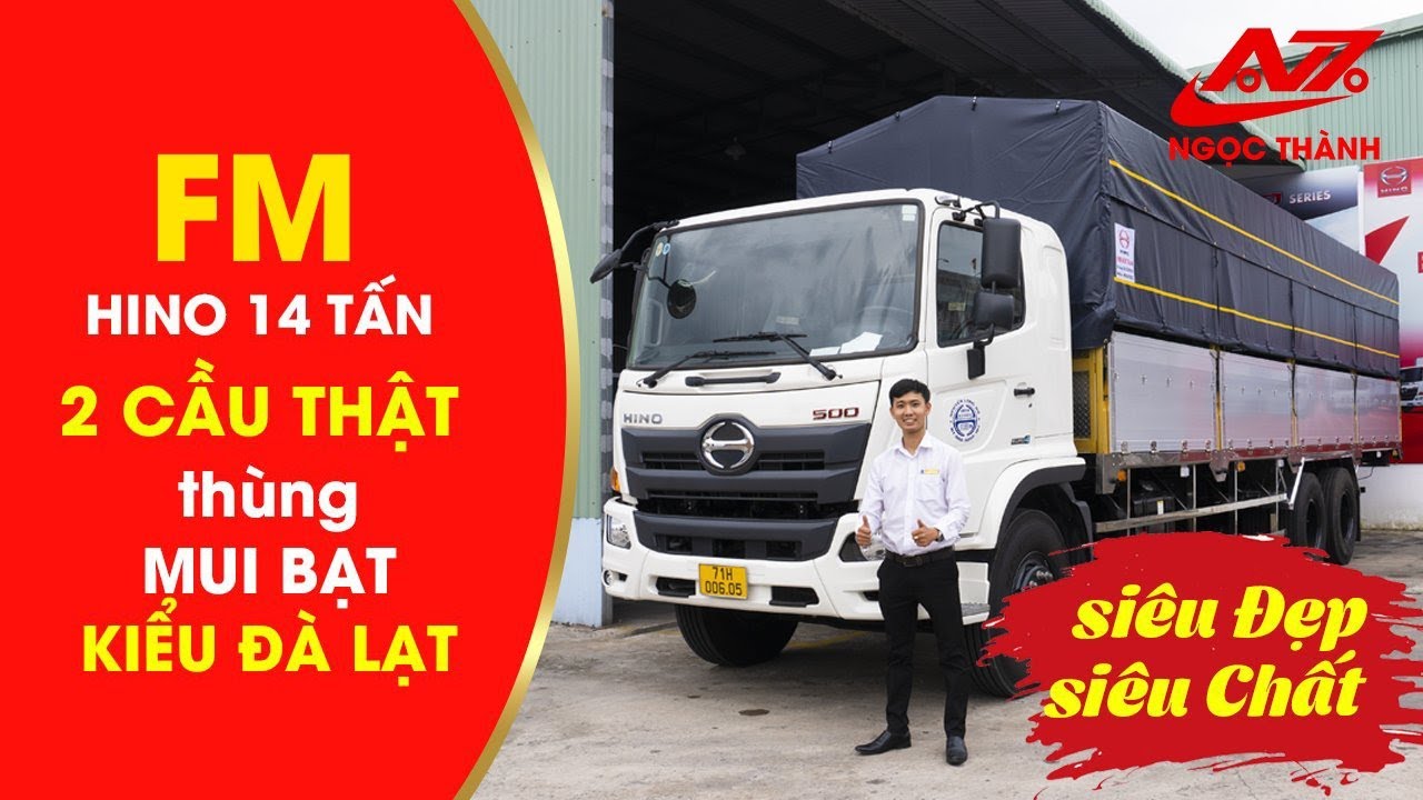 ĐÁNH GIÁ XE TAI HINO FM 2 CẦU THẬT – MẪU THÙNG ĐÀ LẠT. FM8JW7A . Xe Tải Hino Series 500