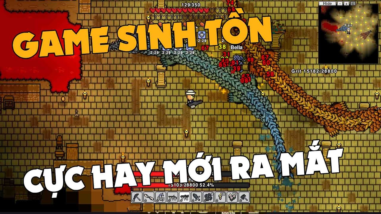 Game Sinh Tồn Cực Hay Terraria + Minecraft Có CO-OP | NECESSE