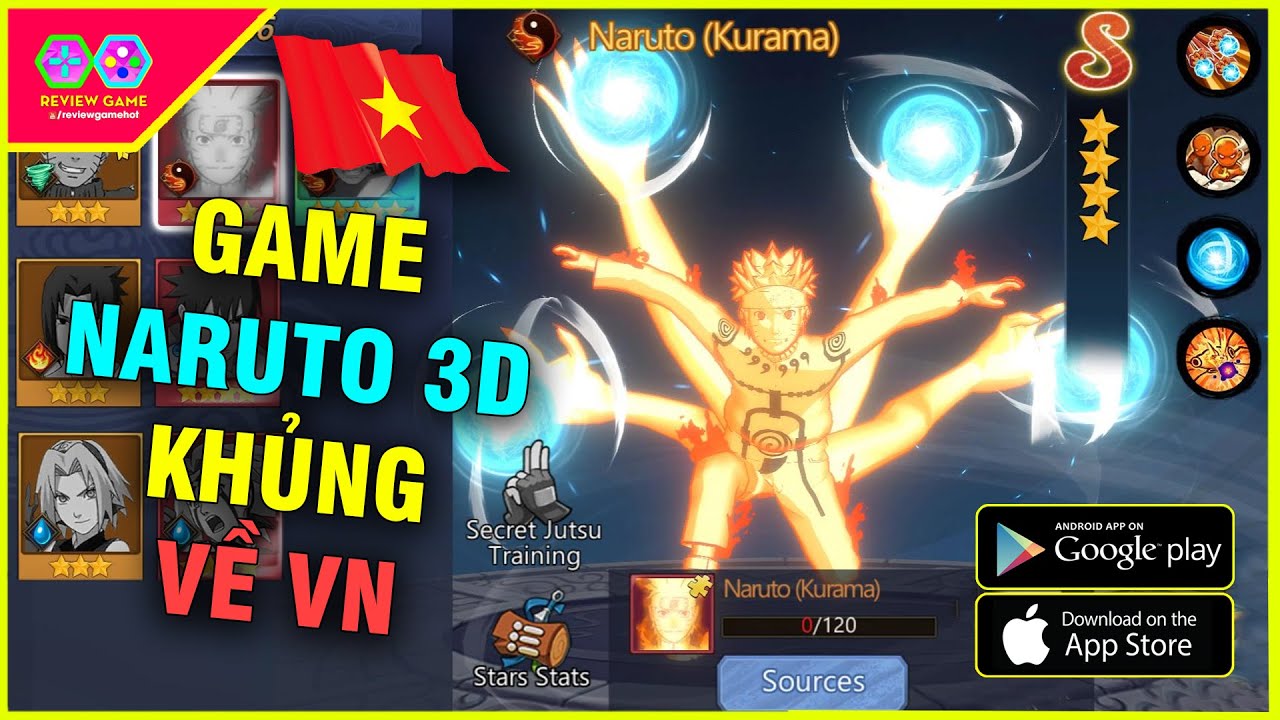 Hoả Trí Truyền Thuyết – Cách TẢI & REVIEW GAME NARUTO 3D ANDROID/IOS RA MẮT VIỆT NAM quá KHỦNG