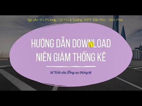 Hướng dẫn download Niên giám thống kê cập nhật nhất