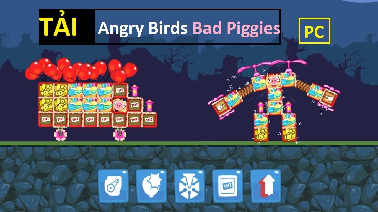 Hướng dẫn tải GAME Angry Birds Bad Piggies cho máy tính | Damon Gaming