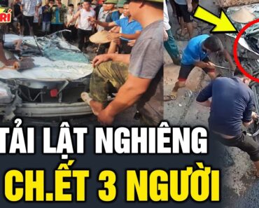 KlNH H0ÀNG Xe Tải Lật Đè Bẹp Ô Tô khiến 3 người T.Ử VO.NG – TIN GIẢI TRÍ