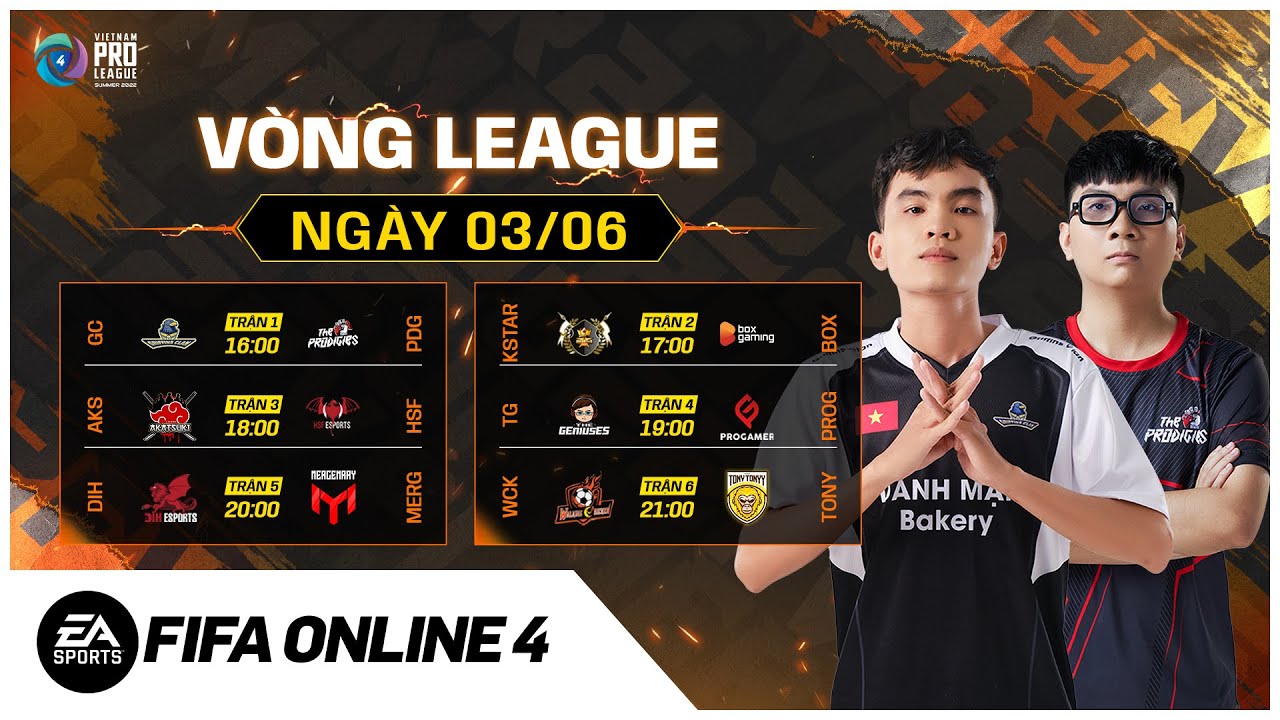 🔴[LIVE] Ngày 03/06 Vòng League FVPL Summer 2022 – Giải Đấu FIFA Online 4 Lớn Nhất Việt Nam