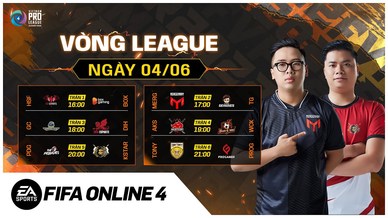 🔴[LIVE] Ngày 04/06 Vòng League FVPL Summer 2022 – Giải Đấu FIFA Online 4 Lớn Nhất Việt Nam