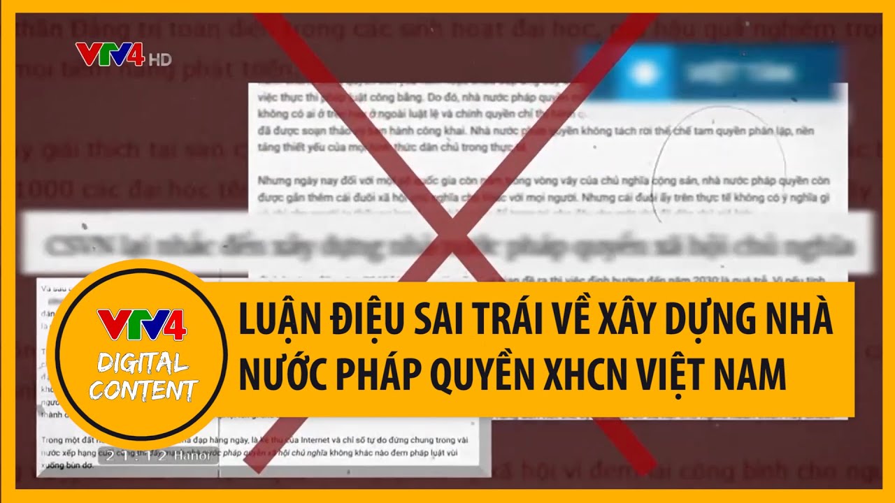 Luận điệu sai trái về xây dựng Nhà nước pháp quyền XHCN Việt Nam | VTV4