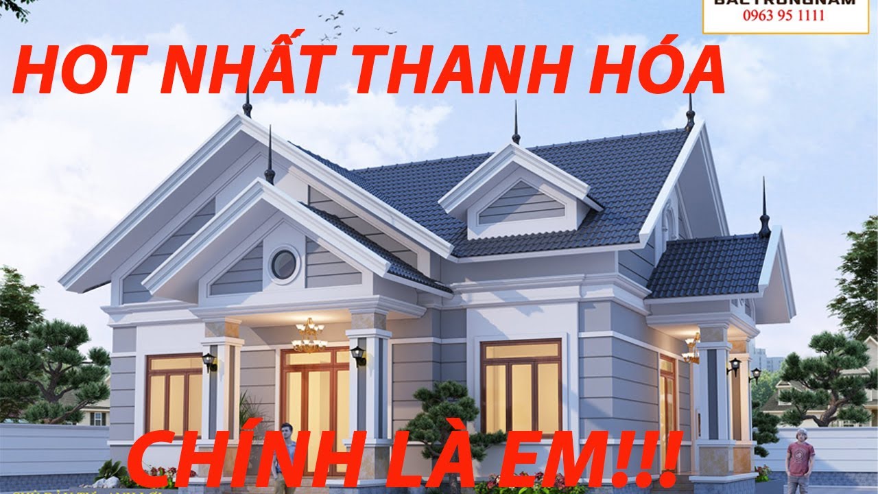 MẪU NHÀ CẤP 4 MÁI THÁI MANG PHONG CÁCH HIỆN ĐẠI NỔI NHƯ CỒN TẠI THANH HÓA!