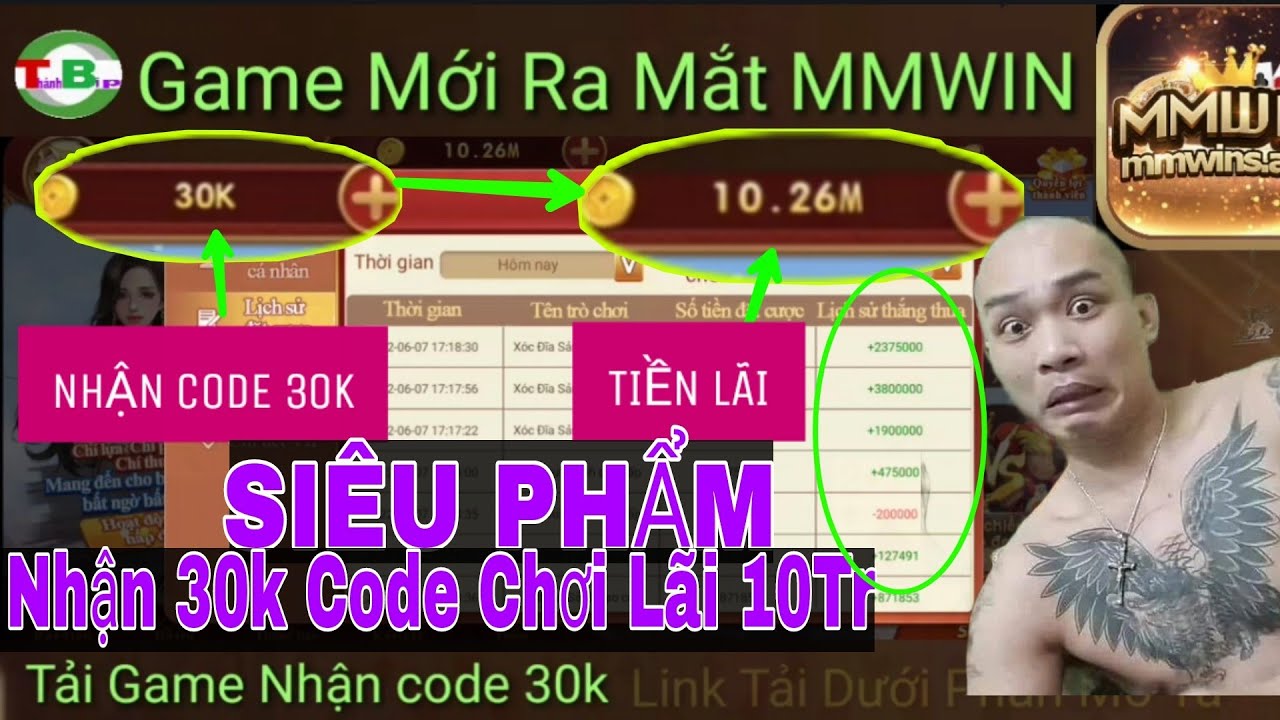 MMWIN : Tải Game Nhận code 30K Làm Vốn Húp Ngay 10Tr #cf68 #kufun #twin #appkiemtien