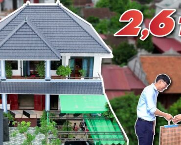 Mẫu Nhà Biệt Thự 2 Tầng Phong Cách Hiện Đại Mái Nhật 2,6 Tỷ Tại Thiệu Hóa, Thanh Hóa