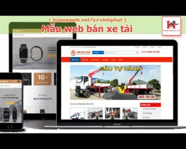 Mẫu web Bán xe tải