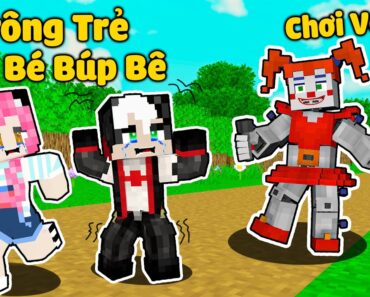 REDHOOD THỬ THÁCH 24 GIỜ LÀM BẢO MẪU BÚP BÊ MA QUÁI TRONG MINECRAFT*MỀU TRỐN KHỎI EM BÉ SIÊU QUẬY PE