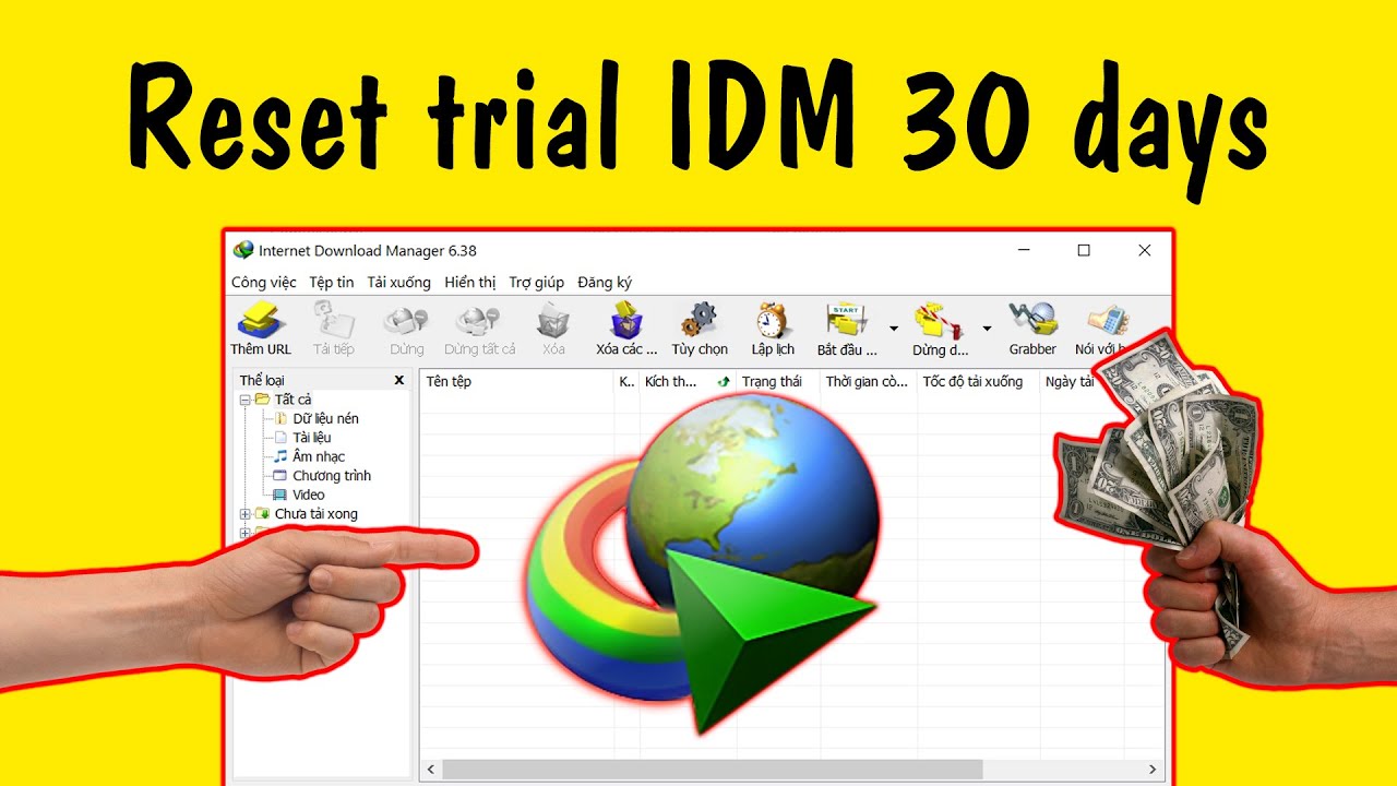 Reset 30 ngày dùng thử IDM | No CRACK | 100% Working | reset 30 days trial internet download manager