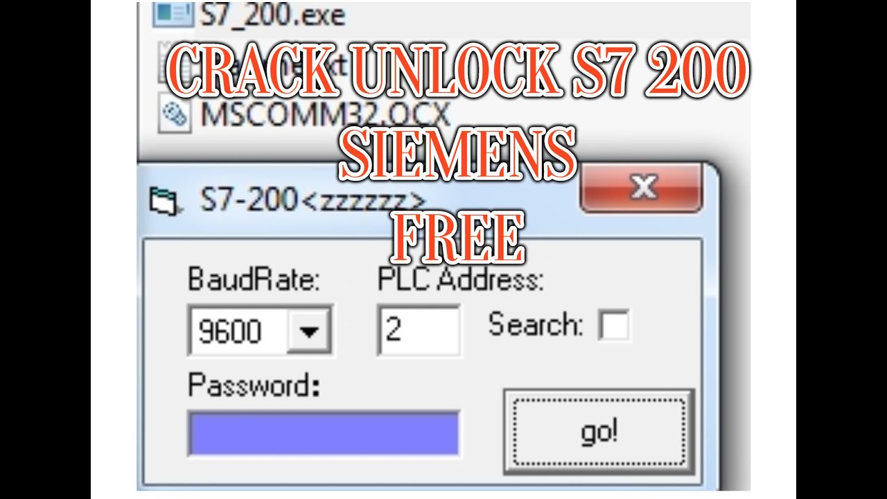 SIEMENS S7 200 UNLOCK CRACK  PLC FREE !