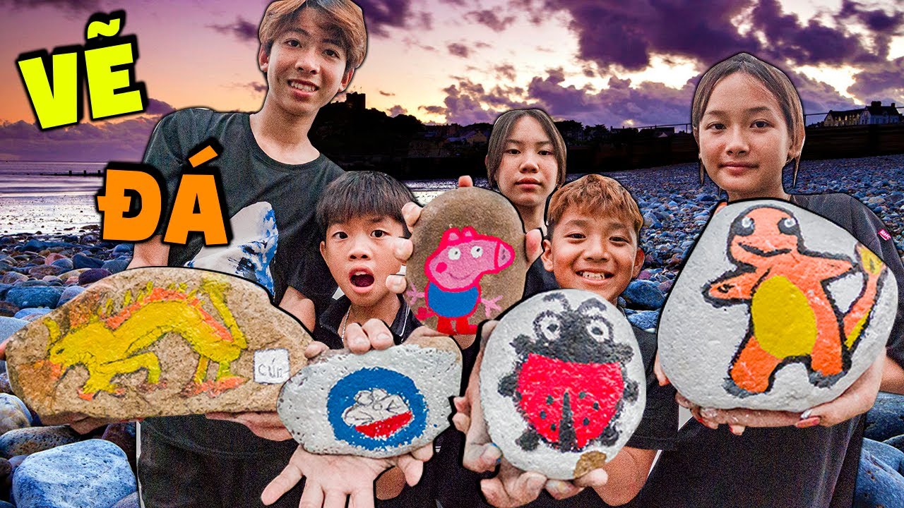 Thái Chuối | Vẽ Tranh Trên ĐÁ – ROCK PAINTING