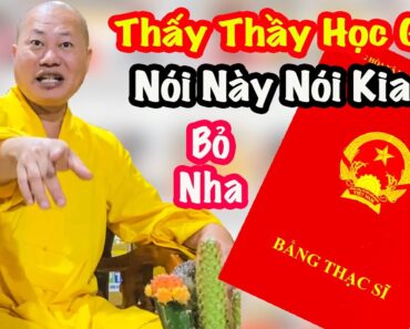 Thầy Thích Tâm Phúc Đáp Trả Khi Bị Nói Xài Bằng Thạc Sĩ Nhái