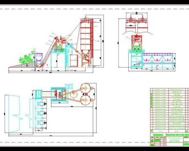 Thiết kế trạm trộn bê tông thương phẩm làm việc chu kỳ năng suất 60m3 h