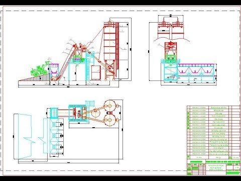 Thiết kế trạm trộn bê tông thương phẩm làm việc chu kỳ năng suất 60m3 h