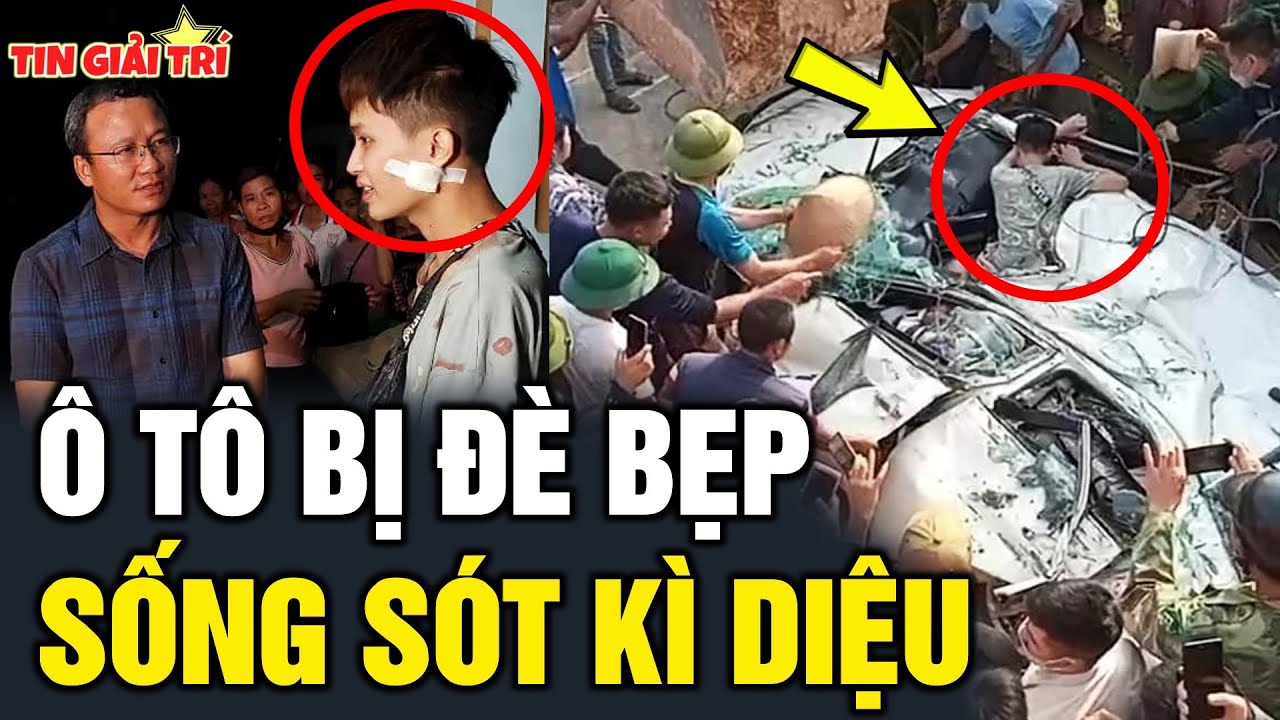 Trùng hợp KÌ LẠ vụ Xe Tải LẬT ĐÈ BẸP Ô tô, 1 Thanh Niên Sống Sót KÌ DIỆU – TIN GIẢI TRÍ