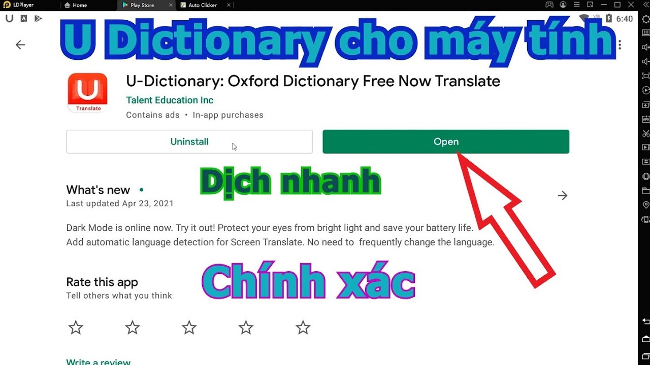 U Dictionary PC – Cách tải và dùng u-dictionary trên Máy tính/ Laptop