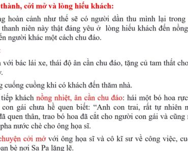 Vẻ đẹp của  nhân vật anh thanh niên trong Lặng lẽ Sa Pa- Nguyễn Thành Long.