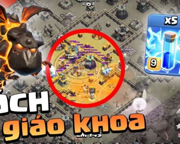 Zap Lalo Chốt Đơn Mẫu Mực từ Vatang – Th14 Attack Clash of clans | Akari Gaming