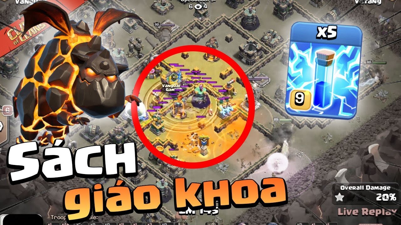 Zap Lalo Chốt Đơn Mẫu Mực từ Vatang – Th14 Attack Clash of clans | Akari Gaming