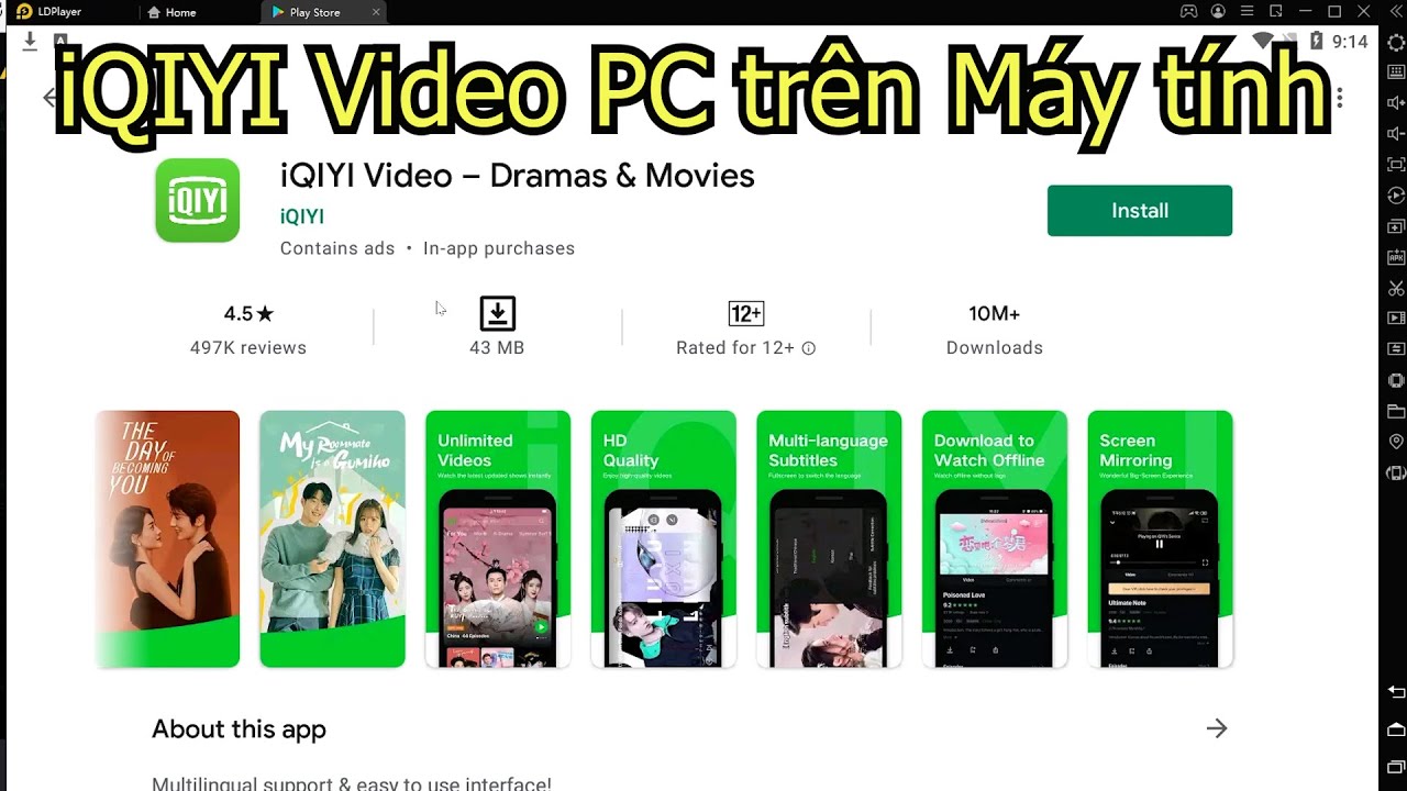 iQIYI Video – – Cách tải và dùng trên Máy tính Windows nhẹ, cực mượt